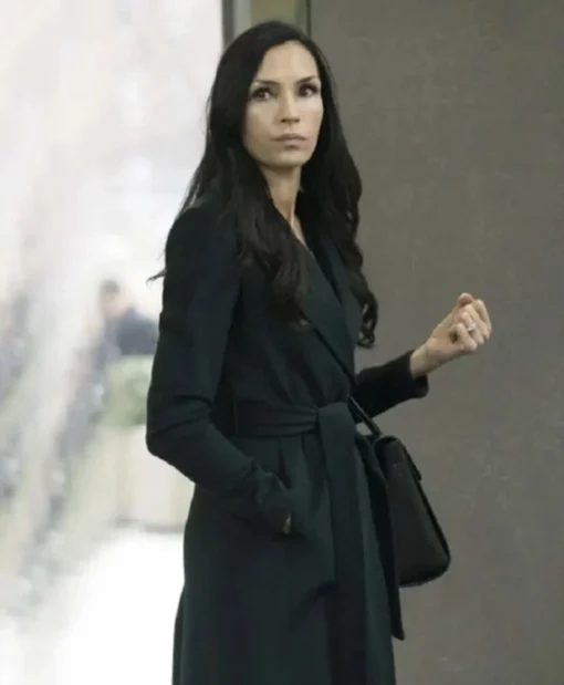 The Blacklist S03 Susan Hargrave Black Robe Coat