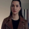 The Bold Type Jane Sloan Biker Brown Leather Jacket