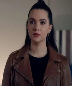 The Bold Type Jane Sloan Biker Brown Leather Jacket