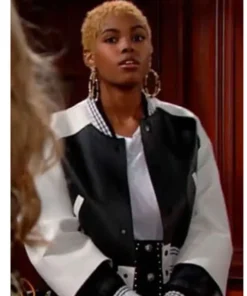 The Bold and The Beautiful Diamond White Bomber Jacket