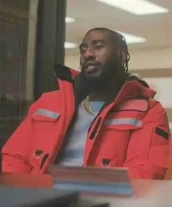 The Chi Iman Shumpert Red Hooded Jacket