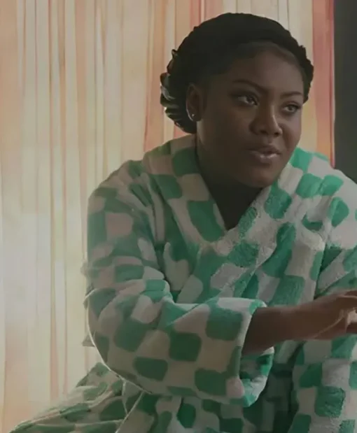 The Chi Zaria Imani Primer S06 Green-White Checkered Robe