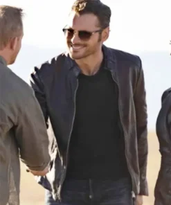 The Cleaning Lady Arman Morales Leather Black Jacket