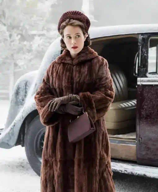 The Crown Claire Foy Fur Coat