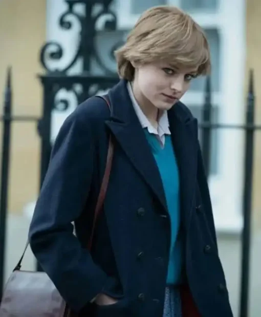 The Crown Lady Diana Spencer Blue Coat