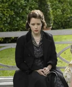 The Crown S04 Claire Foy Black Coat