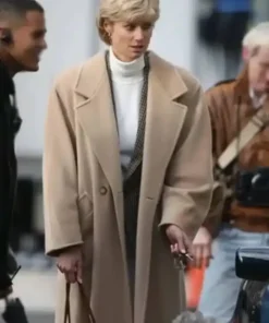 The Crown S05 Princess Diana Beige Long Coat