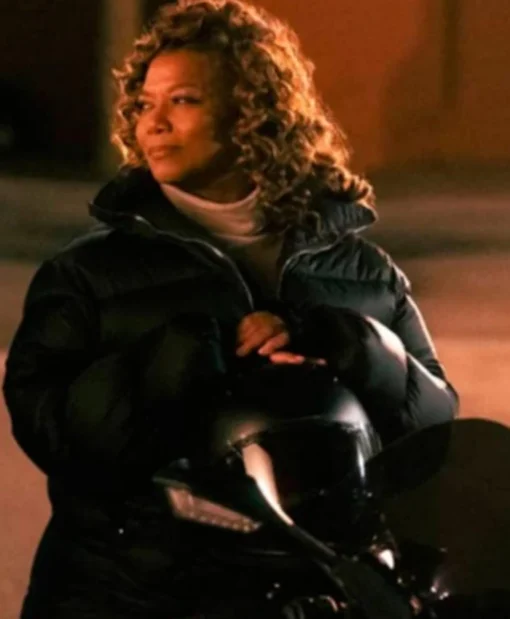 The Equalizer Queen Latifah 2021 Black Puffer Jacket