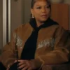 The Equalizer Queen Latifah Bomber Brown Jacket