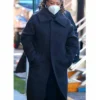 The Equalizer Robyn McCall Shirt Style Collar Black Coat
