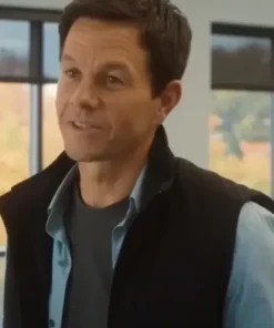 The Family Plan 2023 Mark Wahlberg Black Vest