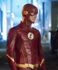 The Flash Barry Allen PU Leather Jacket