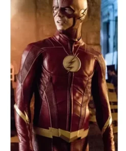 The Flash S04 Grant Gustin Red Jacket