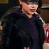 The Flash S05 Nora West Allen Black Leather Jacket
