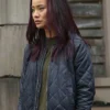 The Gifted Blink Blue Quilted Bomber Jacket