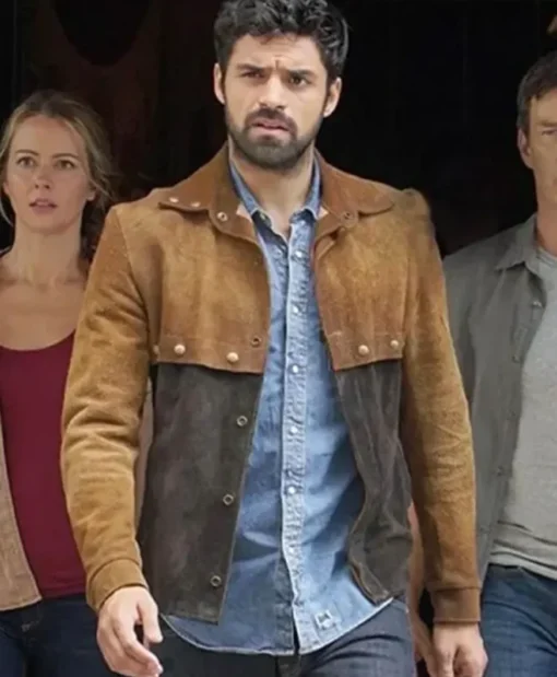 The Gifted Eclipse Brown & Black Suede Leather Jacket