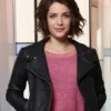 The Good Doctor Paige Spara Biker Leather Jacket