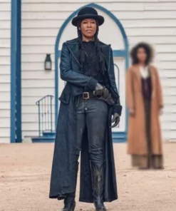 The Harder They Fall Trudy Smith Black Trench Coat