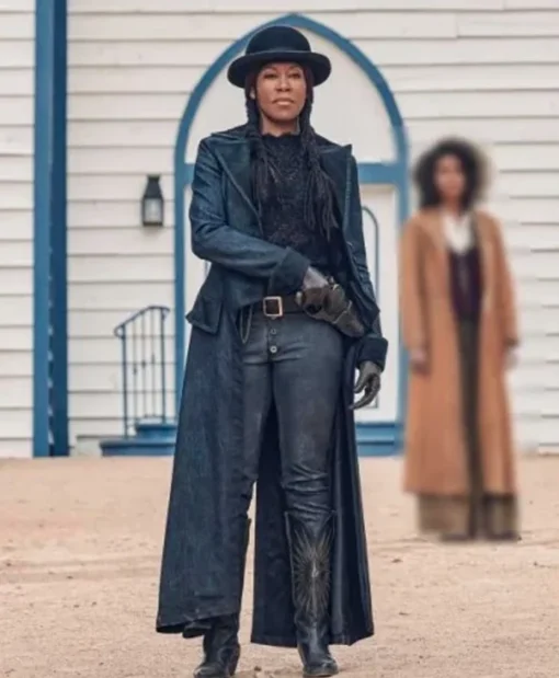 The Harder They Fall Trudy Smith Black Trench Coat