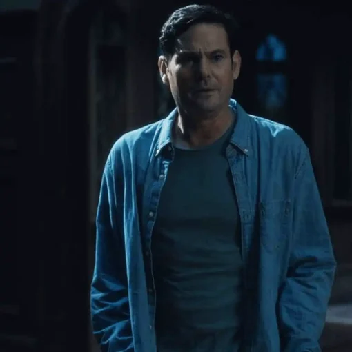 The Haunting of Hill House Young Hugh Crain Blue Denim Jacket