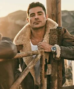 The Iron Claw Zac Efron Leather Jacket
