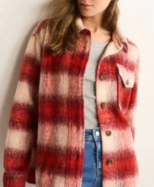 The Jetty 2024 Hannah Manning Red Plaid Coat
