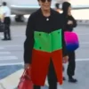 The Kardashians S02 Kris Jenner Color-block Trench Coat