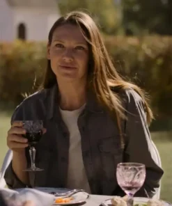 The Last Of Us S01 Anna Torv Grey Cotton Jacket