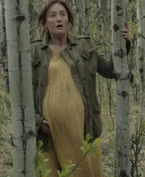 The Last Of Us S01 Ashley Johnson Green Cotton Coat