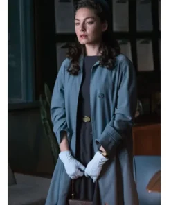 The Man In The High Castle Alexa Davalos Blue Long Coat