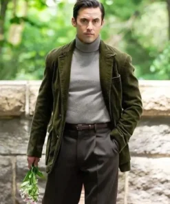 The Marvelous Mrs. Maisel Milo Ventimiglia Green Cord Blazer