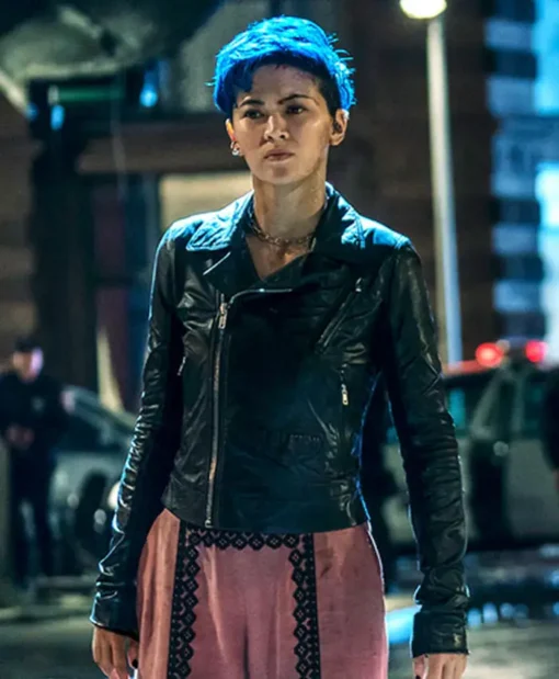 The Matrix Resurrections 4 Bugs Black Leather Jacket