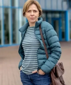 The Nest Hilary Light Teal Parachute Puffer Jacket