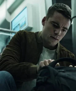 The Night Agent Peter Sutherland Suede Bomber Jacket