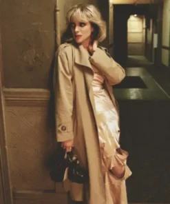 The Nowhere Inn St. Vincent Brown Trench Coat