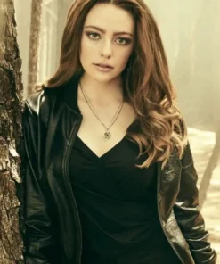 The Originals Danielle Rose Russell Leather Black Jacket