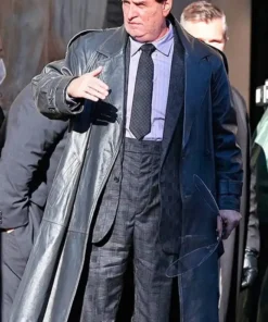 The Penguin The Batman Black Leather Coat