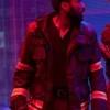 The Protagonist Tenet John David Washington Black Striped Jacket