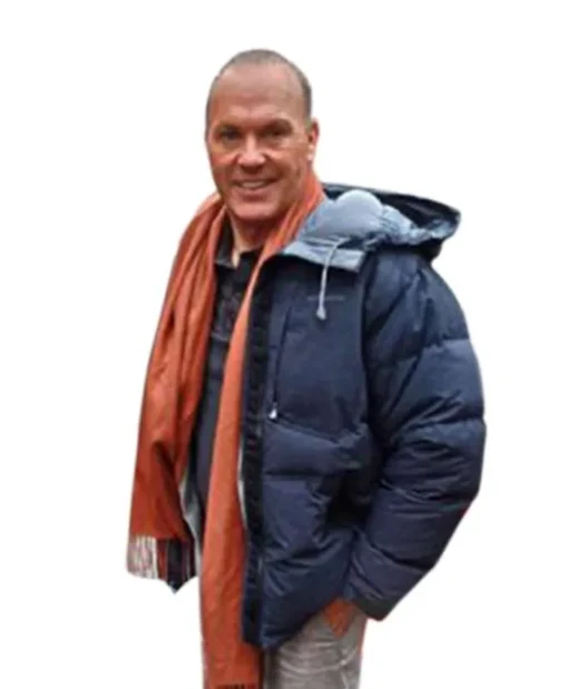The Protege Michael Keaton Hooded Puffer Jacket