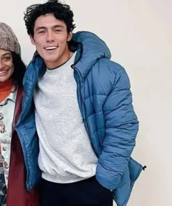 The Puppetman 2023 Cameron Wong Puffer Blue Hooded Jacket