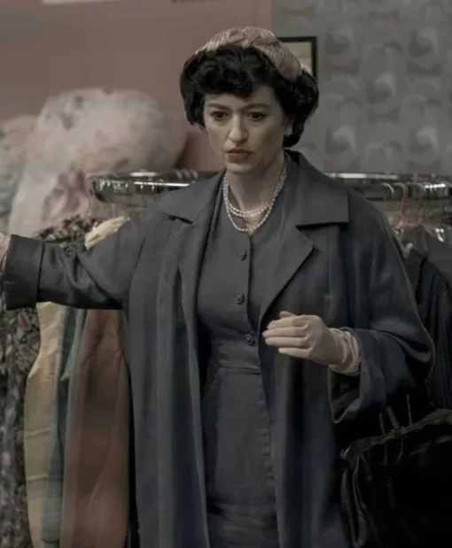 The Queens Gambit Alma Wheatley Grey Coat
