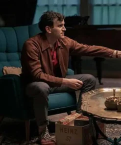 The Queens Gambit Harry Beltik Brown Jacket