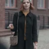 The Queens Gambit Matt Black Coat