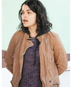 The Rookie Eve Harlow Brown Suede Leather Jacket