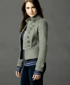 The Secret Circle 2023 Shelley Hennig Military Grey Jacket