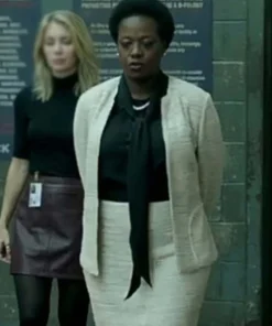 The Suicide Squad 2 Amanda Waller White Jacket