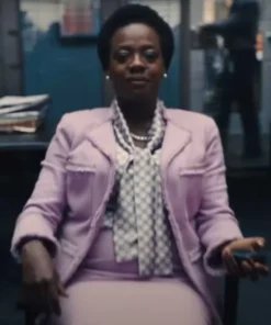 The Suicide Squad 2 Viola Davis Pink Blazer