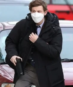 The Tender Bar Tye Sheridan Black Hooded Coat