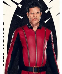 The Umbrella Academy Jake Epstein Red Leather Jacket