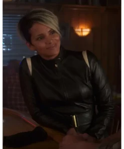 The Union 2024 Halle Berry Leather Black Jacket